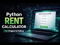 Rent Calculator App Tkinter GUI Python Project for Beginners