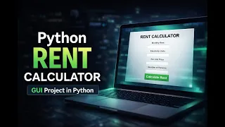 Rent Calculator App Tkinter GUI Python Project for Beginners