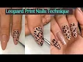 Leopard Print Nails Leopard Nail Art Tutorial