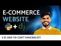 eCommerce website using python Django add to cart functionality