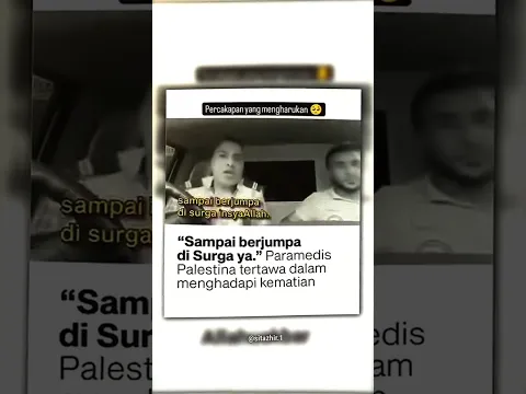 Paramedis Palestina tertawa dalam menghadapi kematian #shorts #freepalestine #gaza #palestina