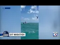 FWC helicopter pilot takes action after spotting boat speeding toward hundreds of swimmers