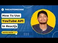 How To Make Youtube Clone Using ReactJS Youtube Api Vipin Bansal