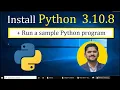 How to install Python 3 10 8 on Windows 10