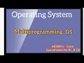 Multi-programming Operating system in os tamil
