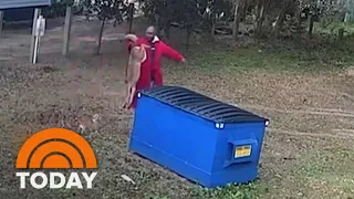 Man grabs coyote by the tail after it charges his dog