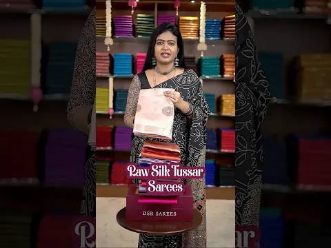 Booking 9653484447 Raw Silk Tussar Sarees💰 Price: 850+Shipping DSR Sarees | www.dsrsarees.com