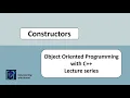 Constructors part-1 OOP using C