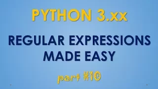 Python Regular Expressions - part