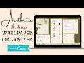 How to make AESTHETIC WALLPAPER Windows10 customization wallpaper organizer Canva tutorial