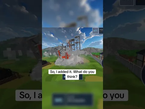 I added cool dust in Collapsion Sandbox #destruction #androidgames #sandbox