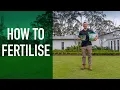 The right way to fertilise your lawn