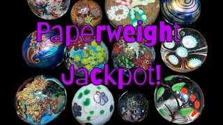 Paperweights galore Josh Simpson Murano Lundberg Levay