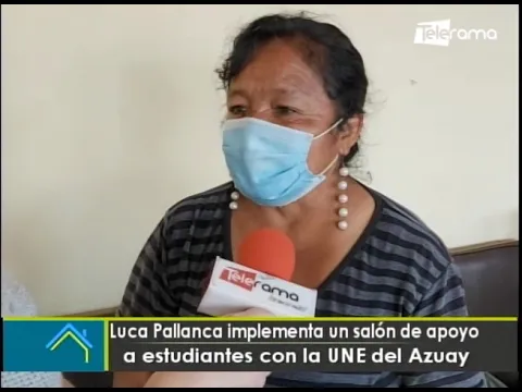 Luca Pallanca implementa un salón de apoyo a estudiantes con la UNE del Azuay