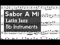 Download Lagu Sabor A Mi Tenor Sax Soprano Clarinet Trumpet Sheet Music Backing Track Play Along Partitura