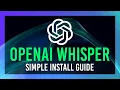 FREE OFFLINE to Text Whisper Install Guide OpenAI Whisper ASR