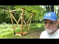 Building an elevated hunting blind using elevator brackets and material we milled on our sawmill