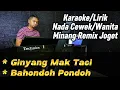 Download Lagu GINYANG MAK TACI - BAHONDOH PONDOH (MINANG REMIX JOGET) - Karaoke/Lirik Nada WANITA