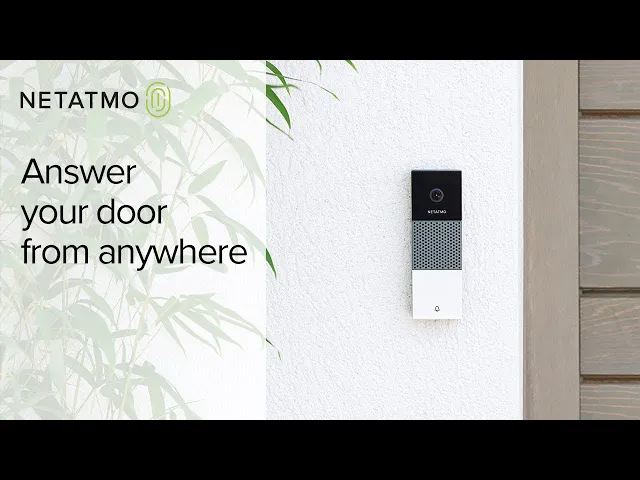 Видео бутон за звънец със Smart функции Netatmo /до изчерпване/, NETATMO , NDB-PRO на входната врата.