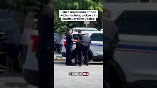 Police arrest man armed with machete pickaxe in S C Costco