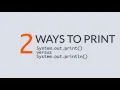System out print versus System out println in Java