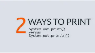 System out print versus System out println in Java