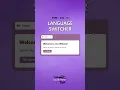 Language Switcher HTML CSS JavaScript