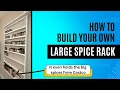 DIY Spice Rack Max Storage - How to build a Spice Rack that holds the Costco spices paper towels