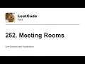 252 Meeting Rooms Leetcode Easy