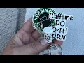 Badge reel tutorial Adorable Coffee nurse badge reel using UV resin