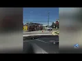 Tractor-trailer struck power lines in Newport News