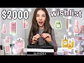 2000 BUYING MY ENTIRE WISHLIST HUGE HAUL online shop with me sephora mecca whitefox