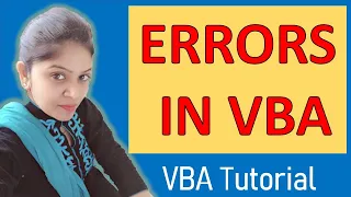 Errors in VBA VBA Errors Types of Errors in Excel VBA