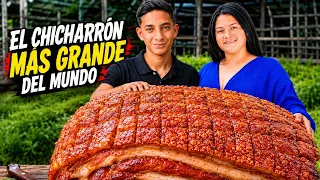 PREPARAMOS EL CHICHARRÓN MÁS GRANDE DEL MUNDO ! 😱 // Los escachaitos 