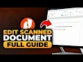 How To Edit Scanned Document in Nitro PDF BEST FULL GUIDE NO Yapping To The Point EASY