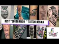 3D Illusion Tattoo Designs 2026 Realistic Optical Illusion Creative Tattoo Ideas