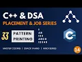 Pattern Printing Questions Star Number Alphabet Patterns Explained C DSA for FAANG -
