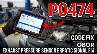 What Is P0474 Obd2 Code - Exhaust Pressure Sensor Erratic Signal