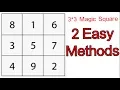 3 by 3 Magic Squad 3x3 Magic Square Two Easy methods on 3x3 Magic Square Magic Square 3 3