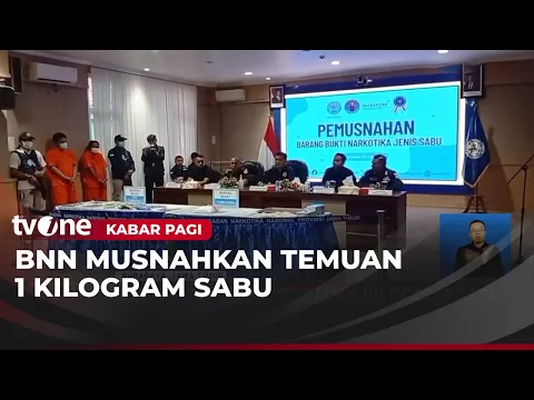 BNN Musnahkan 1 Kg Sabu, Dua Tersangka Terancam Hukuman Seumur Hidup