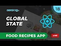 React Global State using React Context Hook Food Recipe App React Malayalam