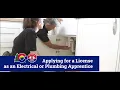 Applying for a License as an Electrical or Plumbing Apprentice