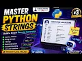 Python Master Strings in Python Complete Guide Smart Resume Builder Project