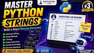 Python Master Strings in Python Complete Guide Smart Resume Builder Project