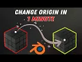 How to change object origin in blender 4 2 new version how to change origin in blender
