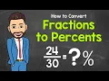 Fractions to Percents Math with Mr J