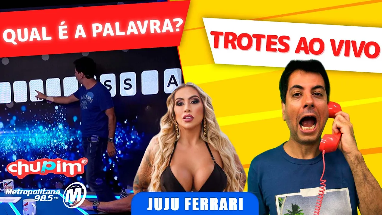JUJU FERRARI - TROTES E A PALAVRA MISTERIOSA!!! - 29/05/2023