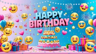 Emoji Happy Birt ay Song Cute Birt ay Celebration for Kids
