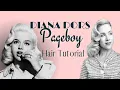 Pageboy Hairstyle Series Diana Dors 1950 s Hair Tutorial