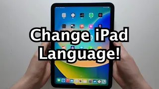 How to Change Language on iPad 10th Gen Or Any iPad